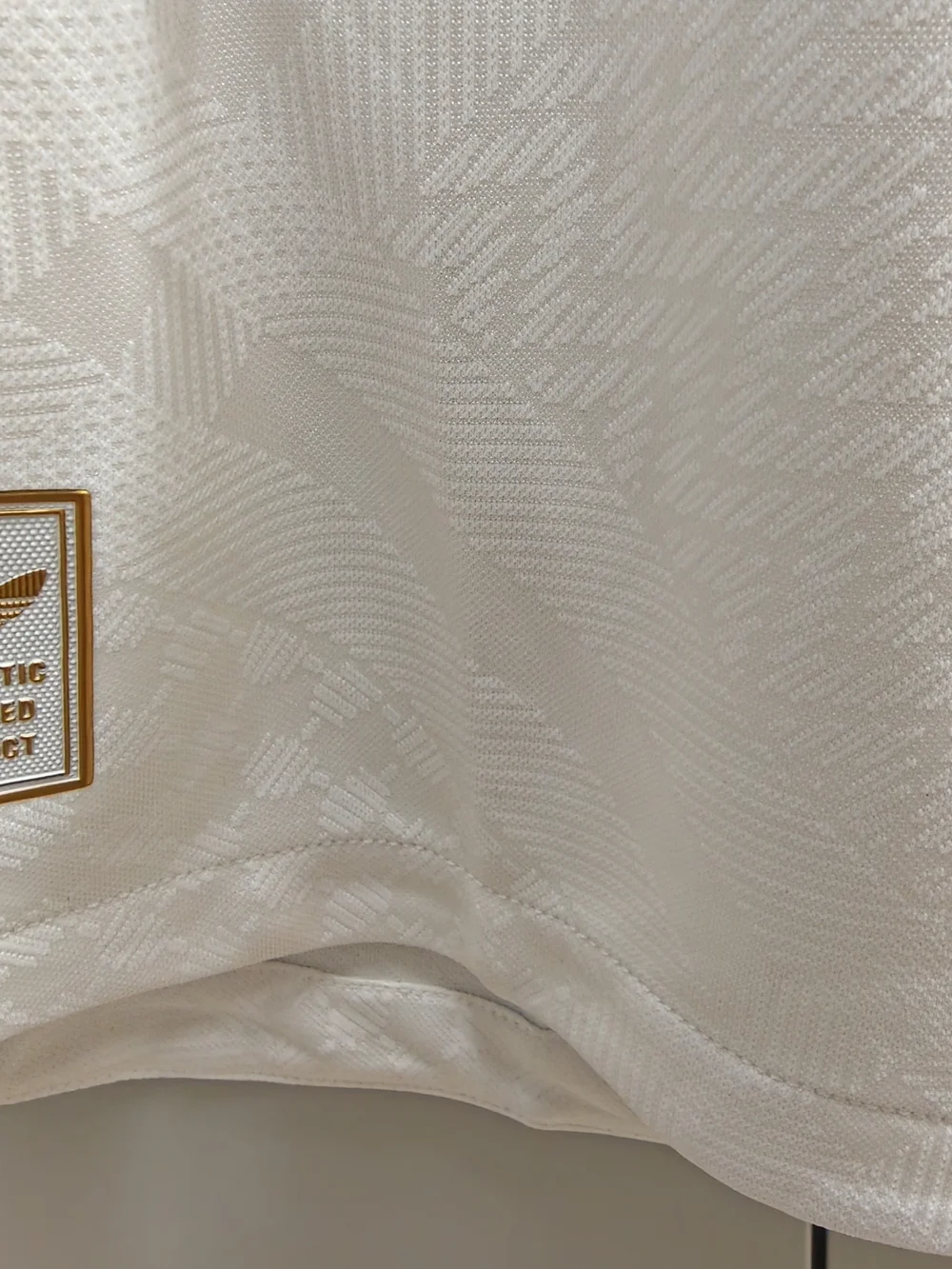 adidas Saudi National Team White and Gold Football Jersey